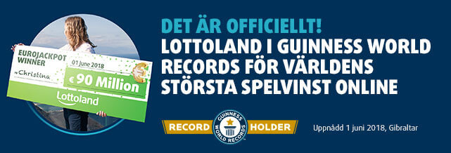 Lottoland i Guinness World Records för världens största spelvinst online  