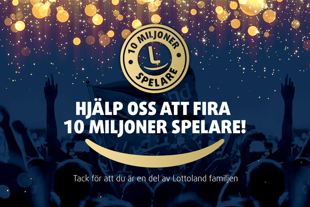 Lottoland firar 10 miljoner kunder